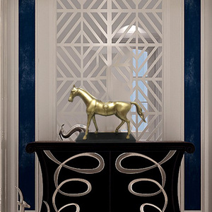 Sculpture de cheval Yima Dangxian 480*130*350MM en aluminium coulé, figurine décorative pour hall d'hôtel - Product Image 5