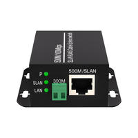 Transmisor de Señal RF a Ethernet POE de 2 Puertos y 10/100 Mbps FJGEAR, Convertidor Extensor de IP a Coaxial para Interruptores de Red CCTV/IPTV