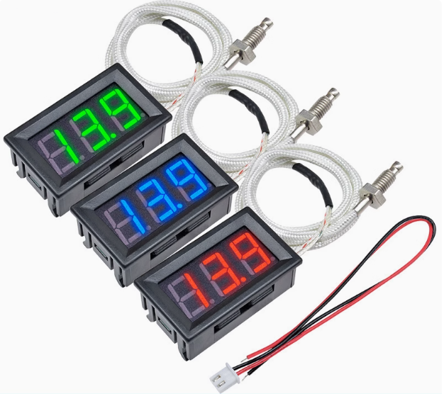 XH-B310 Digital High Temperature Thermometer K-type Thermocouple Industrial Digital Thermometer -30~800 Degrees Red