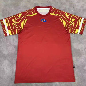 Venta al por Mayor de Fábrica: Camiseta de Fútbol de Secado Rápido y Transpirable con Cuello en V para Congo, Camerún, Marruecos y Senegal, con Números y Logotipo - Product Image 3