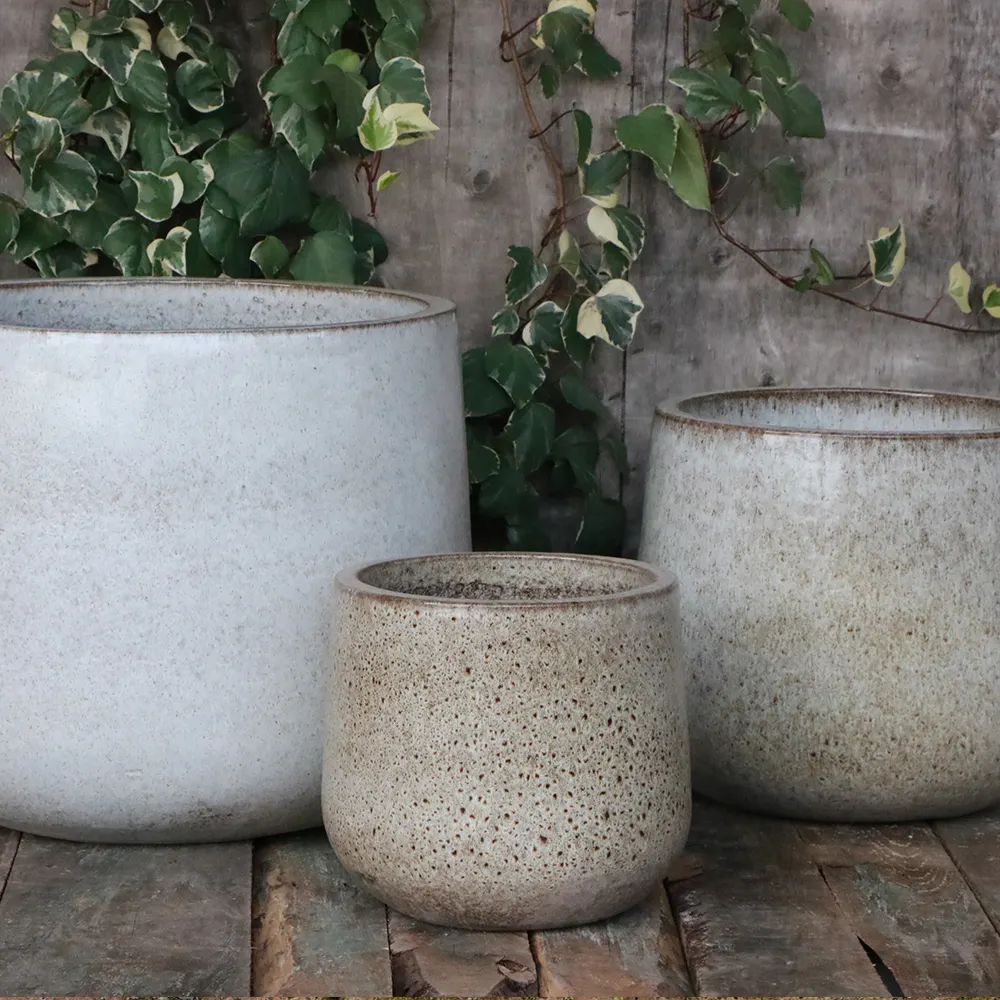 園芸風景用カラフル石器植物陶器ポット在庫新デザイン各種仕様