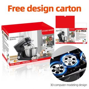 <span class=keywords><strong>Robot</strong></span> pâtissier dernier cri en acier inoxydable, bol de 10 L, 6 vitesses, mélangeur de cuisine, fouet à crème et à œufs, pétrin à gâteau, mélangeur à <span class=keywords><strong>pain</strong></span> - Product Image 5