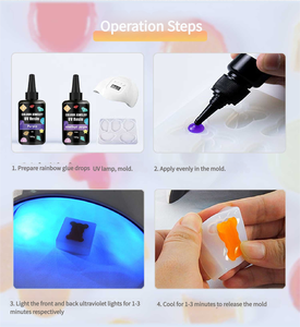 Resina UV de Color, Transparente, Cristalina, de Curado Rápido, No Amarillea, Resina UV Pigmentada para Manualidades y Joyería DIY - Product Image 6