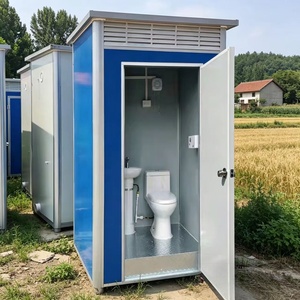 Baño Portátil Prefabricado en Contenedor, Inodoro Portátil para Obras de Construcción - Product Image 2