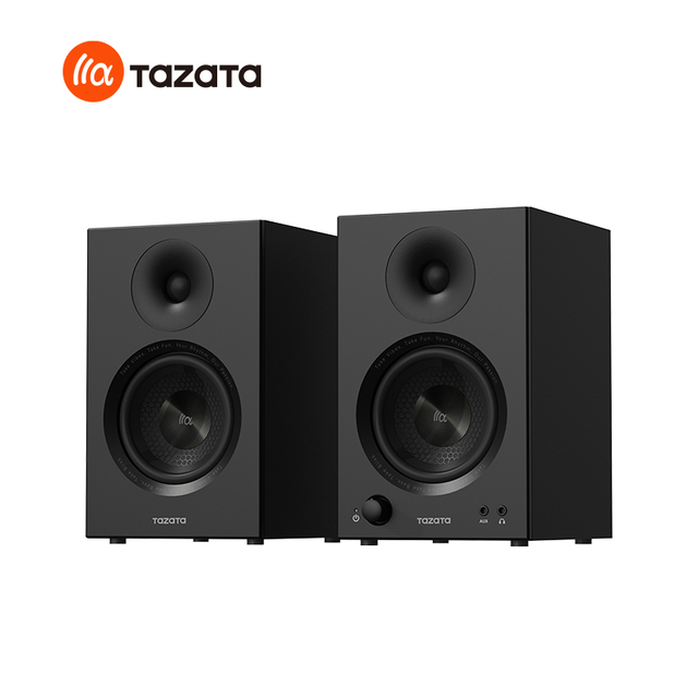 Passive Style 2.0 CH Hi-Fi Audio System Wooden Bookshelf Speaker with Two-way Crossover and 60W Output