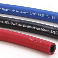 Manguera de Aire SAE J1402, 3/8 Pulgadas de Diámetro Interior, Negra, 9.5 mm de Diámetro Interior, Presión de Trabajo de 225 PSI, Presión de Rotura de 900 PSI, Temperatura de Corte de -40 a +100 Grados