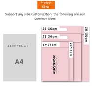 Sacs de courses en plastique rose personnalisés avec logo OEM, vente en gros, sacs à poignée découpée pour supermarchés et épiceries