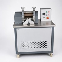Machine de granulation de plastique de laboratoire, broyeur à deux rouleaux, mélangeur de composés plastiques recyclés, granulation, retraitement des déchets, test CE ISO