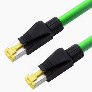 Công Nghiệp Không Thấm Nước 4pin RJ45 Nam Đến Nam Được Bảo Vệ ProfiNet PVC Cat5e Cáp Ethernet - Product Image 1