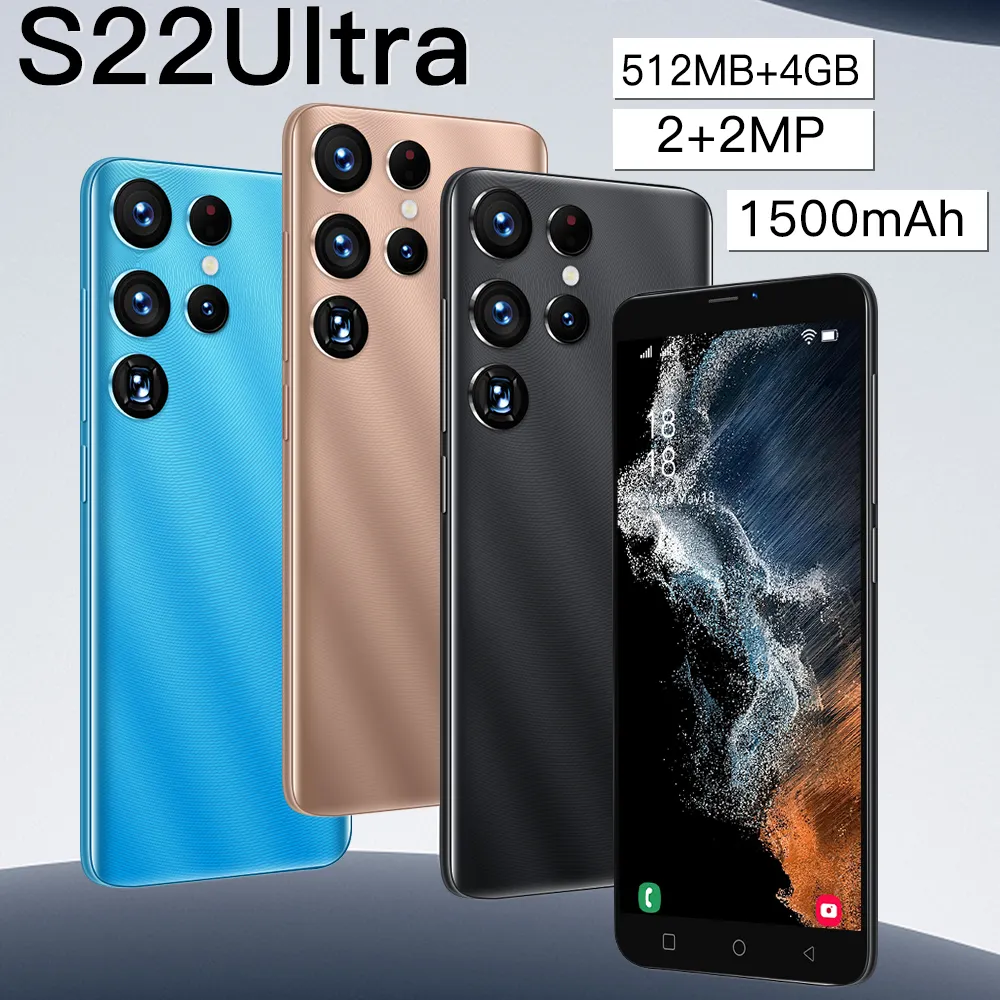 2023 New S22 Ultra 5g Phone 5 Inch 512MB+4GB Android Smartphone Android 5 Mobile Phones