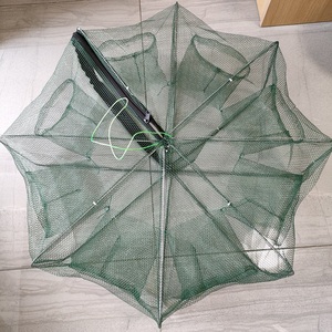 Esca da pesca trappola pieghevole pesce granchio gambero gambero rete trappola Cast rete immersione gabbia pieghevole facile da usare esagono 6 8 - Product Image 3