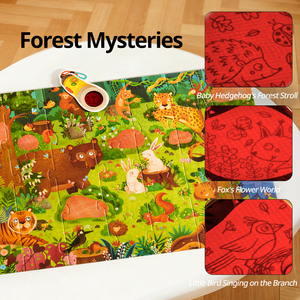 Puzzle révélateur de mystère de la marque MIDEER, jouet éducatif pour enfants en gros, matériau écologique, boîte cadeau sûre, jeu interactif 2-en-1 - Product Image 2