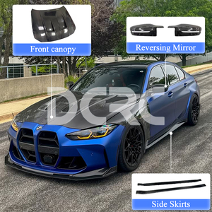 Cho BMW M3 Loạt G80 Đúng Carbon Spoiler Phía Trước Lip Phía Sau Khuếch Tán Bên Váy Đảo Lời Gương Trang Bị Thêm Nâng Cấp Kit - Product Image 2