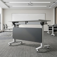 Büro-Klapptisch für Schulungen, Tragbarer Faltbarer Raumverstellbarer Tisch mit Rollen, Holz-Besprechungstisch-Set, Möbel nach Maß