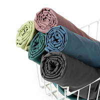 Nylon double face à haute élasticité évacuant la transpiration, respirant et élastique, tissu en nylon et spandex adapté aux pantalons de yoga