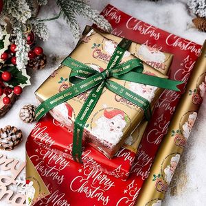 Christmas Wrapping <b>Paper</b> Holiday wrapping <b>paper</b> Santa Claus <b>pattern</b> wrapping <b>paper</b> Gold Foil Wrapping <b>Paper</b> - Product Image 1