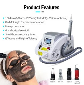 Meilleure Vente : Appareil de Bureau à 4 Têtes pour l'Élimination des Tatouages et des Points Noirs, Laser Picoseconde Multi-longueurs d'onde, Peeling au Carbone de Qualité Clinique - Product Image 2