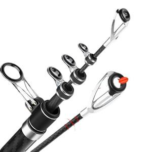 Canna da Pesca in Mare ad Alto Contenuto di Carbonio per Lunghe Distanze - Modello Wolf King Thunder Super Resistente, Peso 300g, Multi-Lunghezza 3.6m-5.7m - Product Image 5
