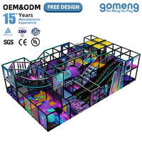 Parc à thème commercial, labyrinthe de trampolines, parcours Ninja pour enfants, équipement de jeux souples, centre de jeux pour enfants sur mesure, aire de jeux intérieure