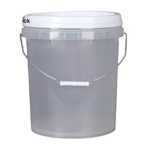 5 galloni coperchio secchio con foro 5 litri HDPE secchi di plastica con coperchio stampato tamburo con coperchio per 25 kg secchio di plastica