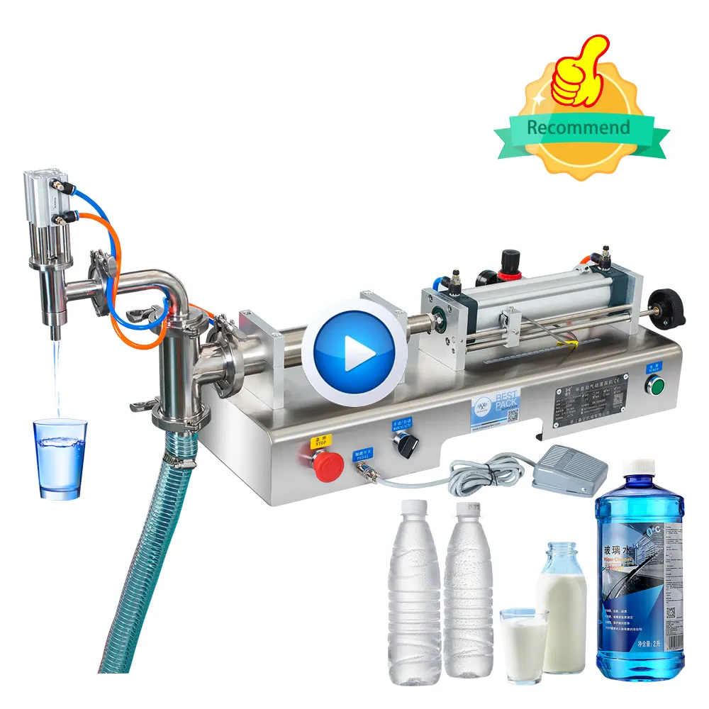 Bespacker Y1WTD Australien kolben füllstoff flaschen milch tee wasser flasche füll maschine