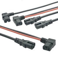 Plein Cuivre Noir 14AWG IEC-320-C14 À Nu Fils Conduit Puissance Rallonge