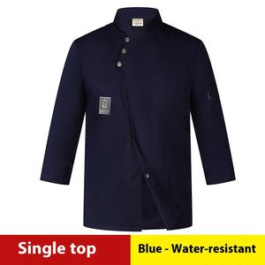 Delantales de Trabajo de Chef con Estampado Digital de Poliéster/Algodón para Hombre y Mujer, Otoño Invierno, Manga Larga, para Hoteles, Catering y Restaurantes - Product Image 3