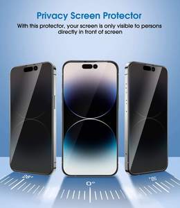 Protection d'écran en verre trempé anti-espion HD 2.5D 9H de haute qualité pour iPhone 18 Pro, 17 Pro, 16, 16 Pro Max - Product Image 3