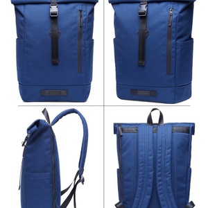 OEM ODM 17 Inch Durable Roll Top Daypack Factory Wholesale Recycled Material Travel <b>Waterproof</b> <b>Backpack</b> Anti-theft Polyester - Product Image 3