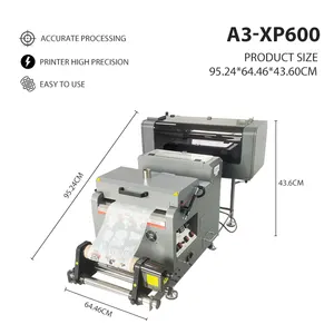 Pamuk kumaş için Cowint dijital baskı ön arıtma makinesi rulodan ruloya PET FILM yazıcı BASKI MAKİNESİ A3 DTF yazıcı
