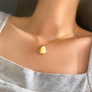FOXI Minimalist Silver Plated Brass Pendant Necklace Cross <b>Chain</b> Unisex Everyday Wear Gift - Product Image 3