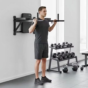 <span class=keywords><strong>Barre</strong></span> horizontale murale multifonctionnelle réglable en acier pour tractions et pompes, barres parallèles pour usage domestique - Product Image 3
