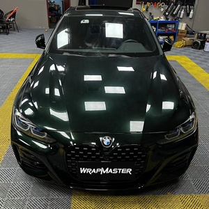 WRAPMASTER 5*59FT Nouveauté <span class=keywords><strong>Film</strong></span> de protection de voiture vert émeraude Super brillant Métallique <span class=keywords><strong>Film</strong></span> de protection de voiture auto-adhésif - Product Image 3