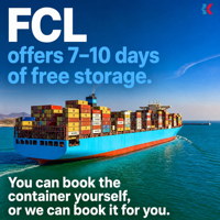 Transitaire maritime international de conteneurs FCL, transport de conteneurs de 20GP, 40GP, 40HQ, service de fret maritime de port à port