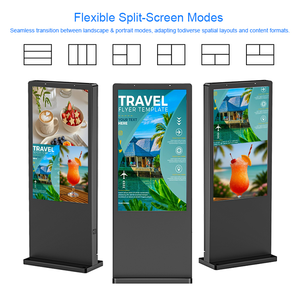 Tótem <span class=keywords><strong>de</strong></span> Señalización Digital con Pantalla LCD <span class=keywords><strong>de</strong></span> 55 y 65 Pulgadas, 2000 Nits, 4K, IP65, Resistente al Agua, para Publicidad Exterior - Product Image 6
