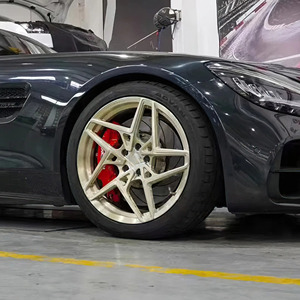 ล้ออะลูมิเนียมอัลลอยด์หล่อเดี่ยวสีทอง17-23นิ้วเว้าลึก5X112 5X114.3 5X120 5X130สำหรับ Porsche BMW 5 Series - Product Image 1