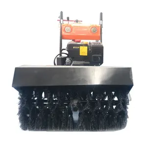 Đi bộ phía sau đường tuyết máy quét tuyết sweeper cho bán