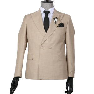 Vendita calda <span class=keywords><strong>completo</strong></span> da <span class=keywords><strong>uomo</strong></span> estivo da <span class=keywords><strong>uomo</strong></span> in cotone traspirante giacca di lino pantaloni monopetto 3 pezzi per Sehe Fashion - Product Image 5