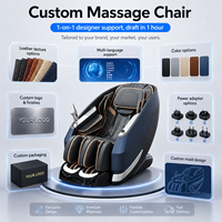 Fauteuil de massage 3D SL avec gravité zéro, commande vocale intelligente, enveloppement complet du corps par airbags, massage thaïlandais pour les pieds