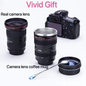 Stainless Steel Camera Lens Coffee Mug for Adults Fun Photo <b>Thermos</b> for Photographers Great for Business or School Rewards - Product Image 5