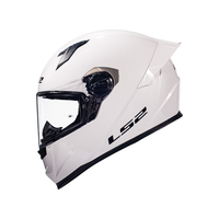 Casque de Moto Intégral LS2 FF300 Design Racing Anti-Buée pour Hommes et Femmes Toutes Saisons ABS Grand Spoiler Mousse Neuf