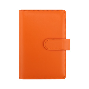 Creative A6 Binder Notebook Zipper Bag Macaron PU Leather Loose-Leaf Blank Kraft Paper Notebook - Product Image 2