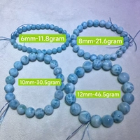 Dominique Larimar perles de pierre polies bleues naturelles pierres précieuses en vrac boule de pierres précieuses minérales/vente au gramme