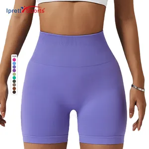 Tummy Control Pants Hip Lifting Running Fitness Shorts Women's High Waist Plus  Size Sports Seamless Knitted Yoga Shorts - China Yoga Wear and Sports Wear  price