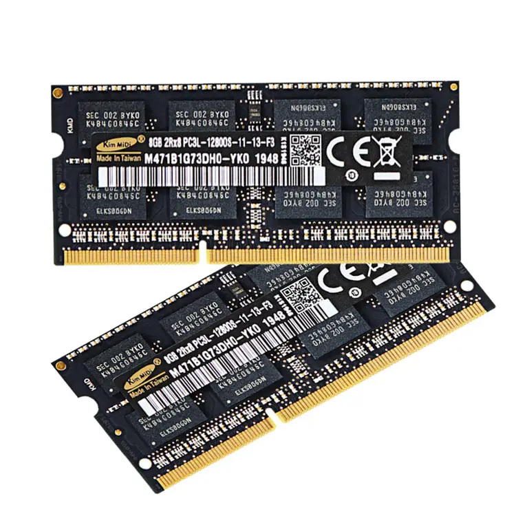 Kim MiDi nokta mal RAM ddr3l 8gb 1600mhz ram dizüstü pc için bellek-çip DDR3 8GB 2PC3L-12800S SIMM OEM