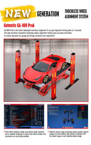 Gatmatic hiệu quả cao sửa chữa ô tô 3D LCD cảm ứng bánh xe liên kết thiết bị xe không tiếp xúc 3D liên kết máy - Product Image 4