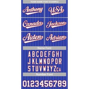 Maillot de baseball à fines rayures personnalisé pour hommes/femmes/chemise boutonnée pour jeunes avec nom et numéro personnalisés imprimés ou cousus - Product Image 1