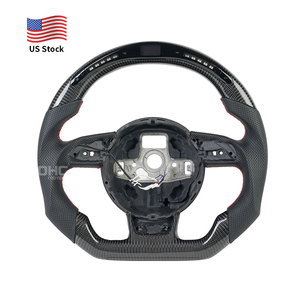 Entrepôt aux États-Unis en stock LED en fibre de carbone Rs3 8v volant pour 2013 2015 2016 Rs4 Rs5 Rs6 Rs7 S4 S5 <span class=keywords><strong>Audi</strong></span> <span class=keywords><strong>Rs</strong></span> <span class=keywords><strong>3</strong></span> volant - Product Image 1