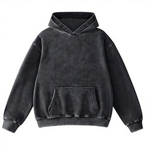 Wholesale High Quality 100% Cotton Knitted Hooded Women's Oversized Heavyweight Eco-Friendly Winter Casual Hoodie Custom Front - Product Image 3