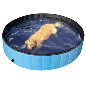 Hete Verkoop Pvc Hond Zwembad Zwemmen Opvouwbare Inklapbare Indoor Buitenshuis Bad Hond